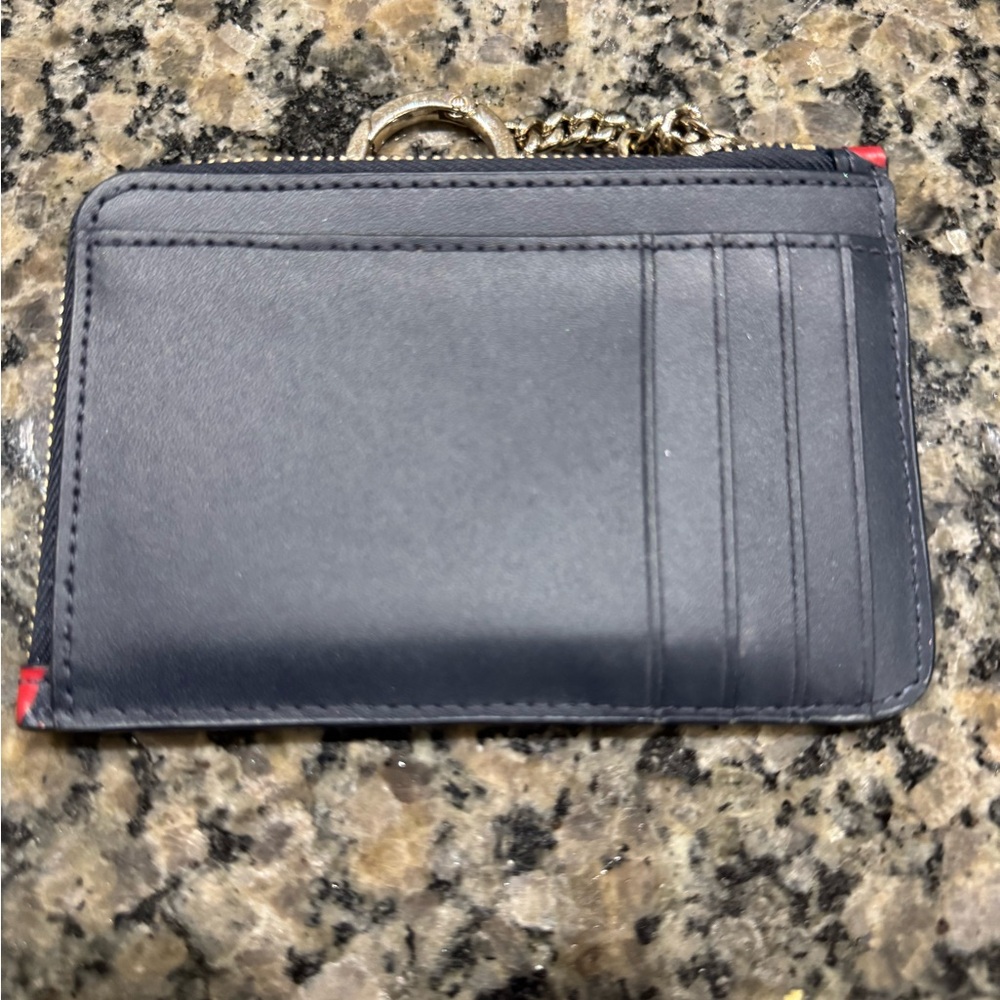 Kate Spade Navy and Red Apple Key Card Holder - Picture 2 of 5